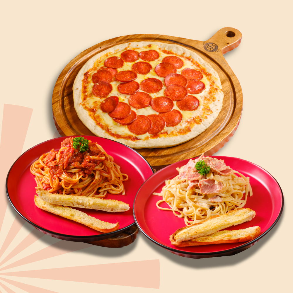 Combo B: Pizza & Pasta Bundle